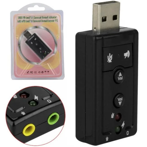 Adaptador USB placa de som Shinka SH-SOM-2