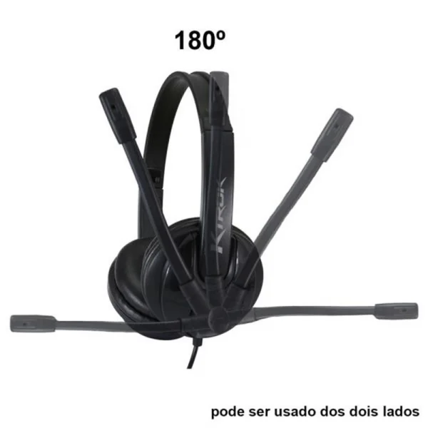 Fone de Ouvido Headset Corporativo Ktrok KT-3033 - Plug Usb