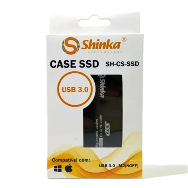 Gaveta Case para SSD M.2 Sata NGFF x Usb3.0 Shinka - SH-CS-SSD (No Pega Nvme)