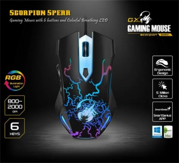 Mouse USB Gamer Genius Scorpion Spear