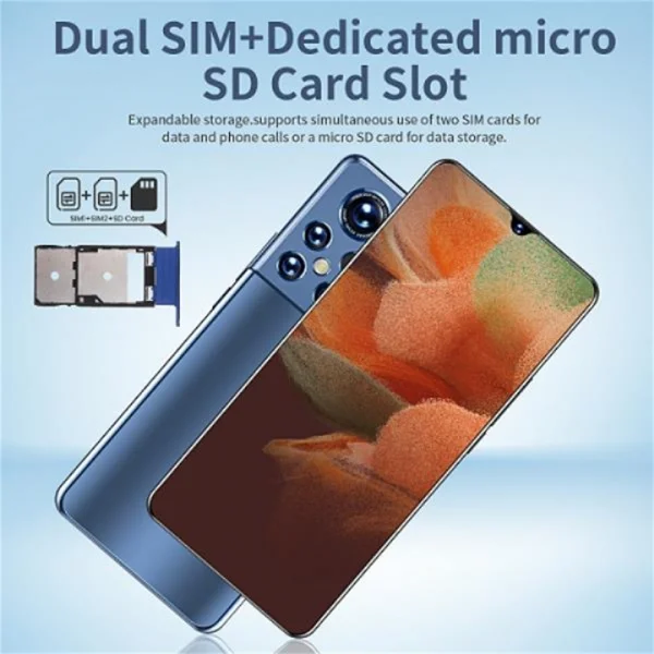 Celular Smartphone Azul / Preto 16Gb 1 Tera Dual Sim ( China )