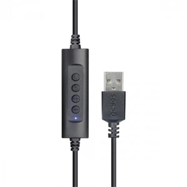 Fone de Ouvido com Microfone Headset Office HB500 Pcyes PHB500 Plug USB