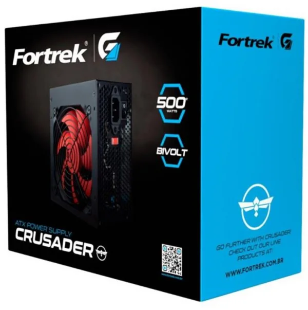 Fonte ATX Gamer 500W Crusader Fortrek