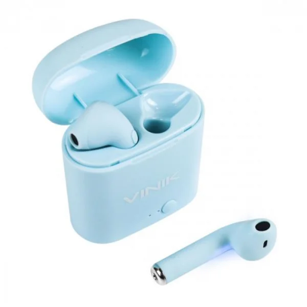 Fone de Ouvido Vinik Bluetooth W1+ TWS Auricular Azul