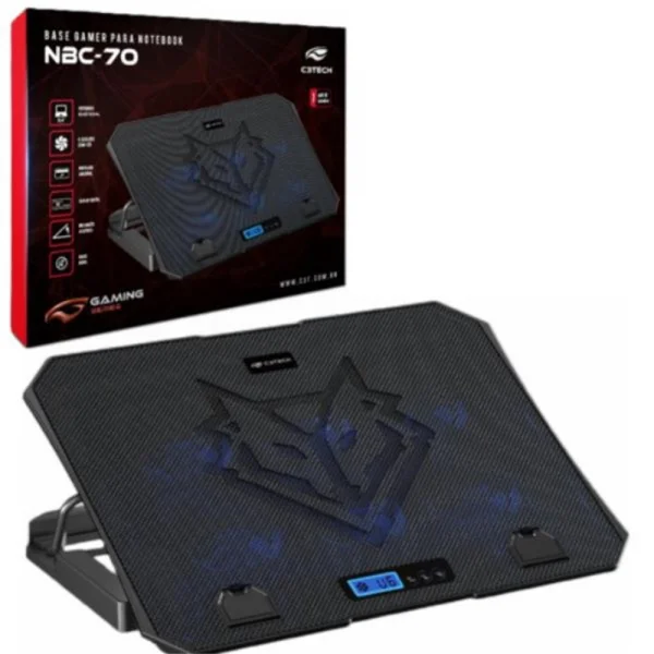 Base para Notebook Regulvel Gamer C3Tech NBC-70BK