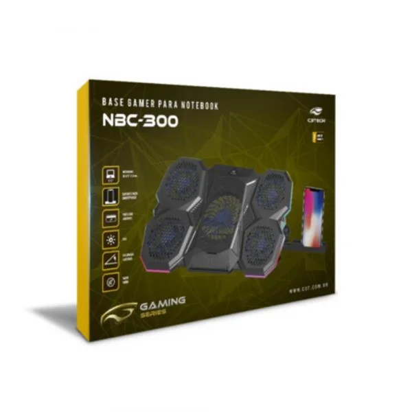 Base para Notebook Regulvel Gamer C3Tech NBC-300BK