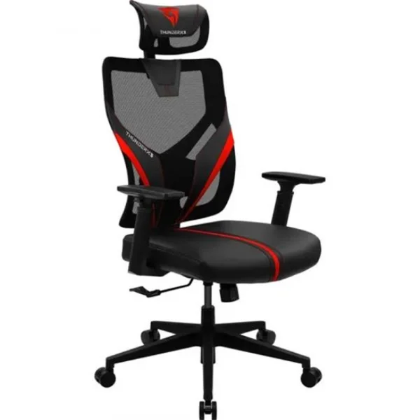 Cadeira Gamer ThunderX3 Ergonomic Yama1 Preta e vermelha