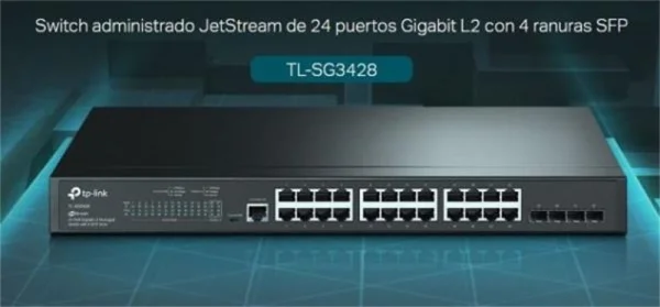 Switch 24 Portas Gigabit (100/1000Mbps) Gerencivel TP-Link TL-SG3428