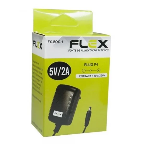 Fonte Uso Geral DC 5V 2A Plug P4 Flex Gold FX-BOX-1