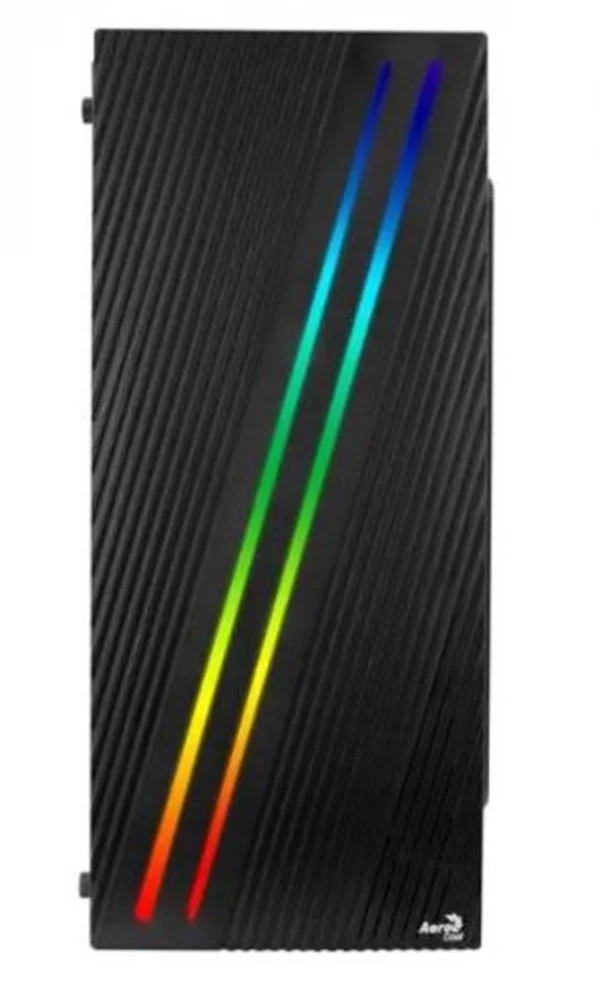 Gabinete Gamer Aerocool Streak Preto RGB Lateral Acrlico