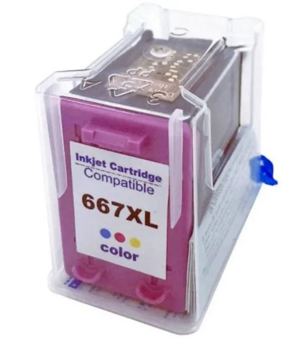 Cartucho de Tinta HP 667XL Color compatvel