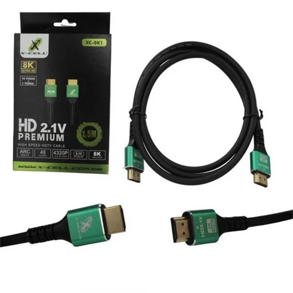 Cabo HDMI 1,50 Metros 8K Flex Gold XC-4K1,5