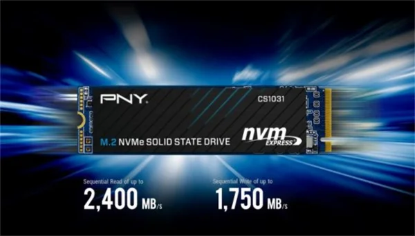 HD SSD de 256GB M.2 2280 NVMe PNY CS1031 - M280CS1031-256-CL