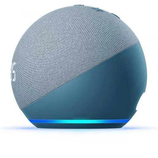 Caixa de som Amazon Echo Dot Alexa 5 Geracao Azul com Relgio