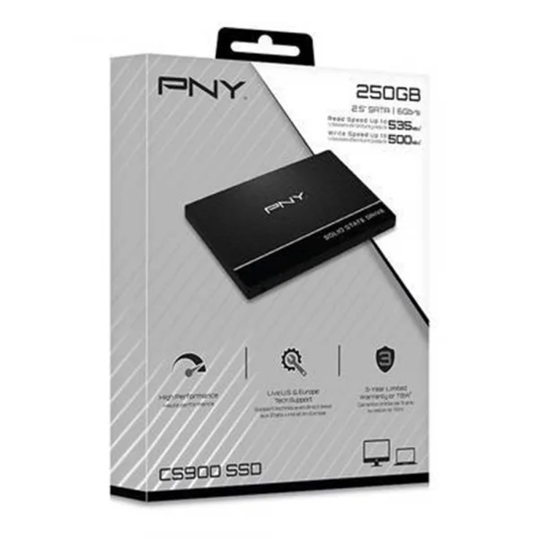 HD SSD de 240GB Sata PNY CS900 - SSD7CS900-250-RB