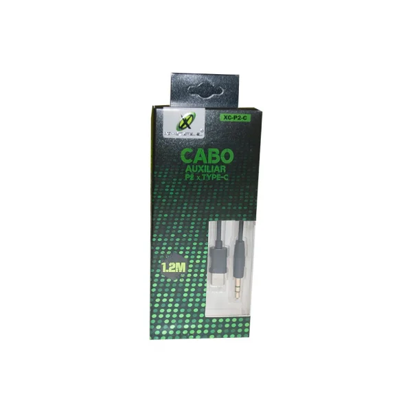 Cabo de Audio USB-C x P2 1,2 Metros Flex Gold XC-P2-C