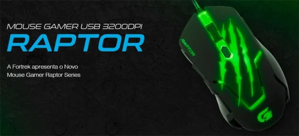 Mouse USB Gamer Fortrek Raptor OM-801