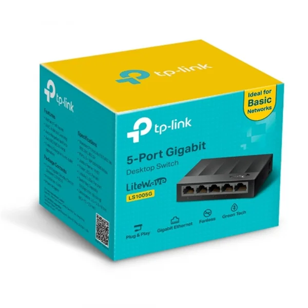Switch 05 Portas Gigabit (100/1000Mbps) TP-Link LS1005G