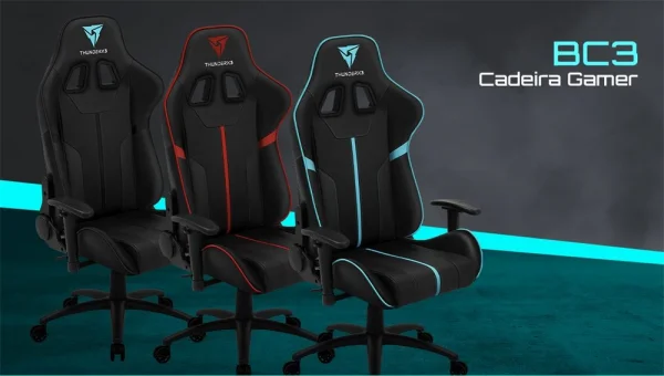 Cadeira Gamer ThunderX3 BC3 Vermelho e Preto