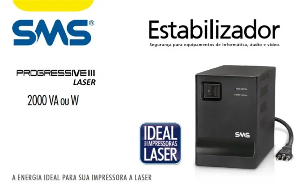 Estabilizador Mono SMS 2000Va Progressive III Laser 115Volts 16217