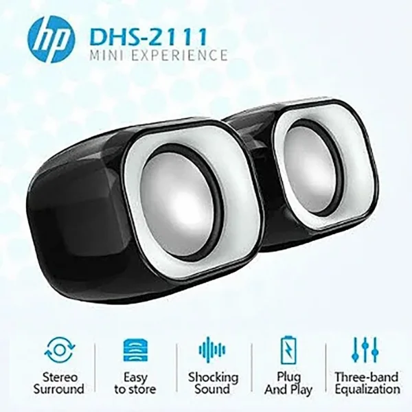 Caixa de Som 2.0 HP DHS-2111 USB P2 2B286AA