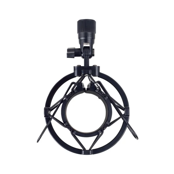 Suporte de Microfone Shock Mount Aranha MI-S10BK C3Tech atende microfones com dimetros de 45 a 47mm