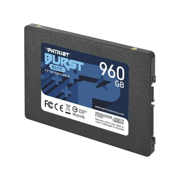 HD SSD de 960GB Sata Patriot Burst Elite - PBE960GS25SSDR