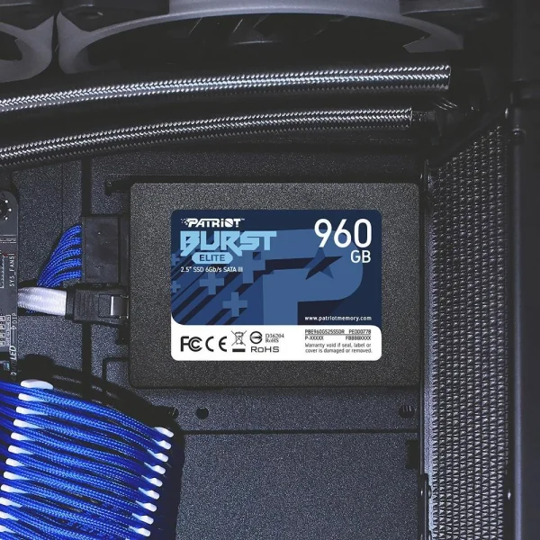 HD SSD de 960GB Sata Patriot Burst Elite - PBE960GS25SSDR