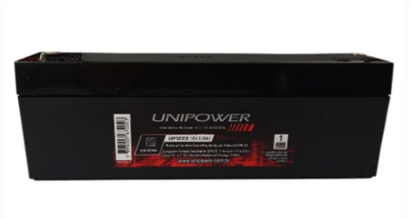 Bateria Selada 12V 2,3Ah VRLA UP1223 - Unipower