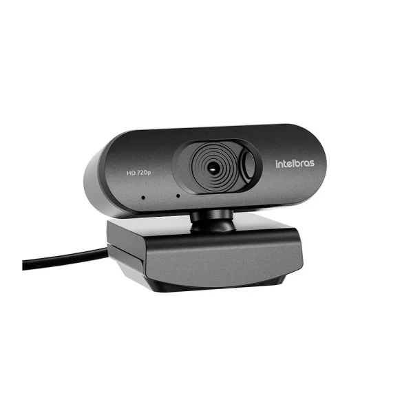 Webcam HD 720P Intelbras USB 2.0, Microfone Frontal - CAM HD 720p