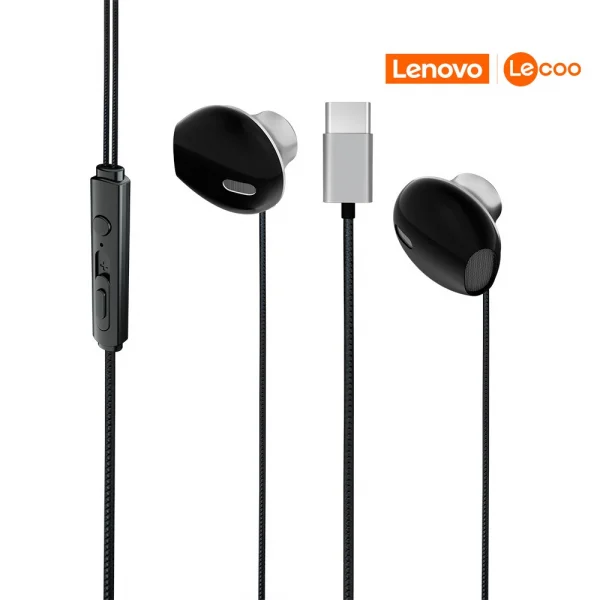 Fone de Ouvido Intra Auricular EH101 USB-C Lenovo Lecoo