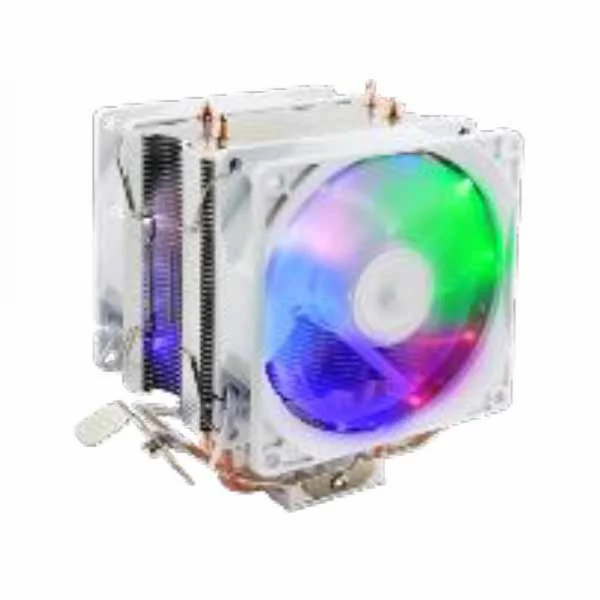 Cooler de Processador Intel e AMD Dex  DX-9300CO RGB Fan duplo Branco