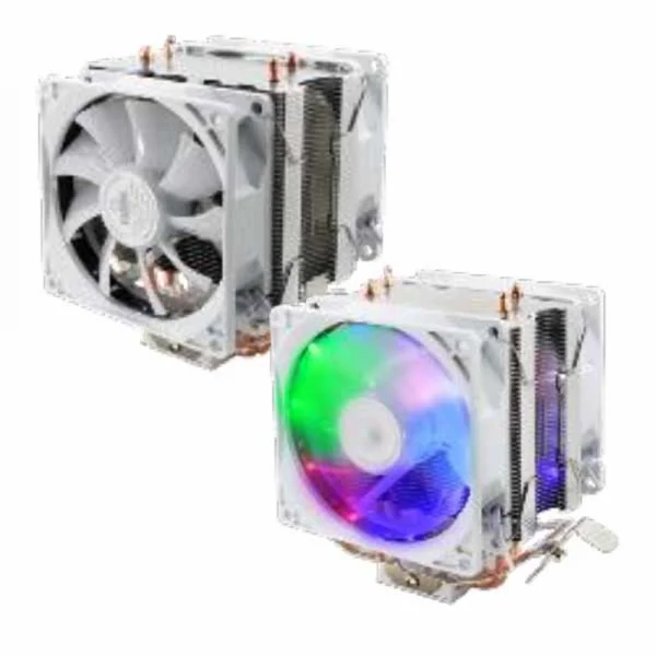 Cooler de Processador Intel e AMD Dex  DX-9300CO RGB Fan duplo Branco