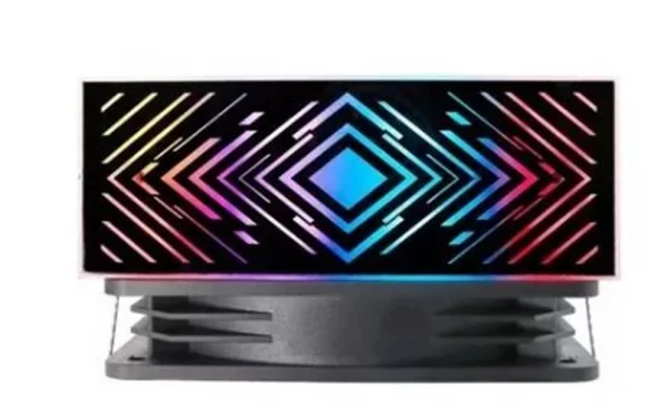 Cooler de Processador Intel e AMD DEX  DX-2012 RGB Fan Preto