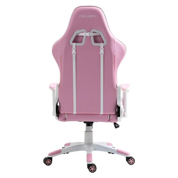 Cadeira Gamer DN3 Rosa e Branco Draxen DN003/PK