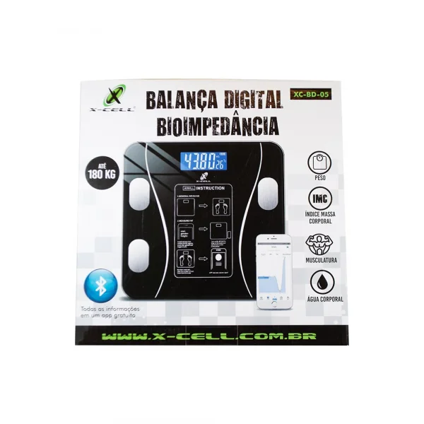 Balana Corporal Digital com Display em LCD EM LCD X-CELL  XC-BD-05