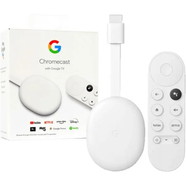 Google Chromecast HDMI Streaming com Google TV Snow GA03131