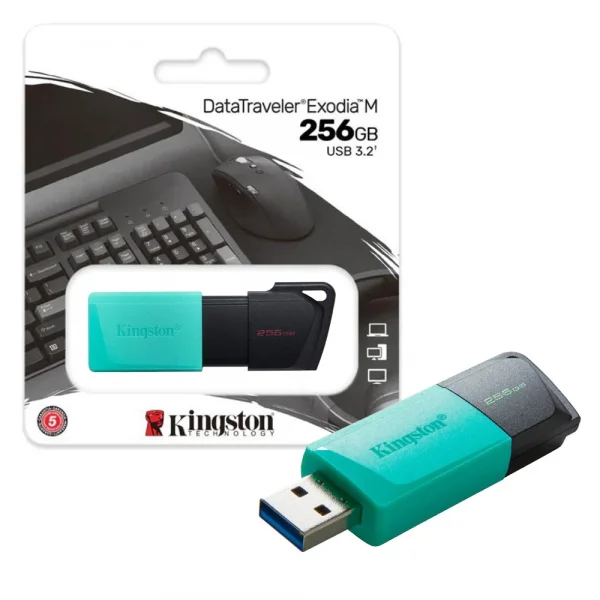 Pen Drive 256Gb kingston Exodia M USB 3.2 DTXM/256GB