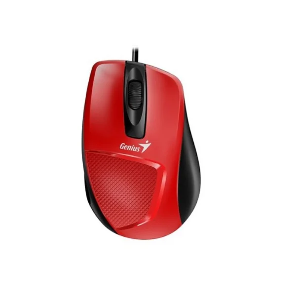 Mouse Genius DX-150X Ergonomico Vermelho (USB / 1000 DPI / 3 Botoes / Cabo 1,5m)