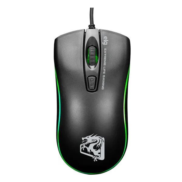 Mouse Gamer ELG Dragon War 2400 DPI, Iluminao LED RGB 7 Cores ELG - MGDW