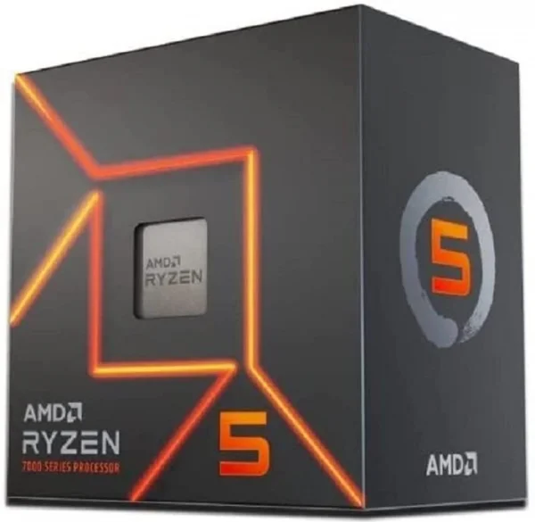 Processador AM5 AMD Ryzen 5 7600 3.8GHz (5.1GHz Turbo) Cache 32MB 100-100001015BOX