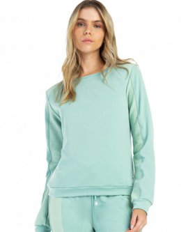 BLUSA MANGA LONGA KAMILI VERDE ETERO