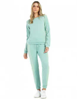 BLUSA MANGA LONGA KAMILI VERDE ETERO