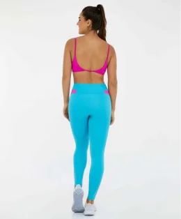 LEGGING HYPER DETALHE COS AZUL SCUBA