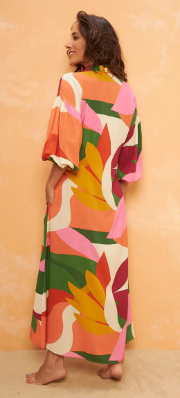 CHEMISE MID COM ABOTOAMENTO ILHA MAURICIO
