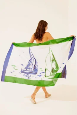 CANGA DE PRAIA LENCO BARCOS E3458A1240 BRANCO/WHITE U/ONE SIZE