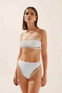 BIQUINI CALCINHA HOT PANTS SHINE C1324B1398BRANCO/WHITE