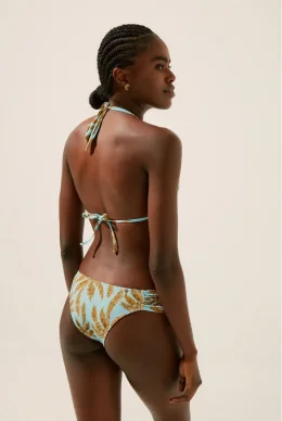 BIQUINI CALCINHA LATERAL MEDIA COQUEIRAL AZUL