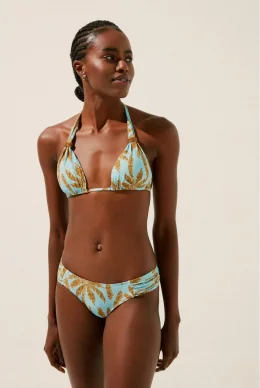 BIQUINI CALCINHA LATERAL MEDIA COQUEIRAL AZUL