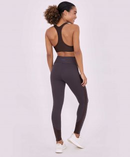 LEGGING HYPER RECORTE ATLANTA MARROM COFFEE